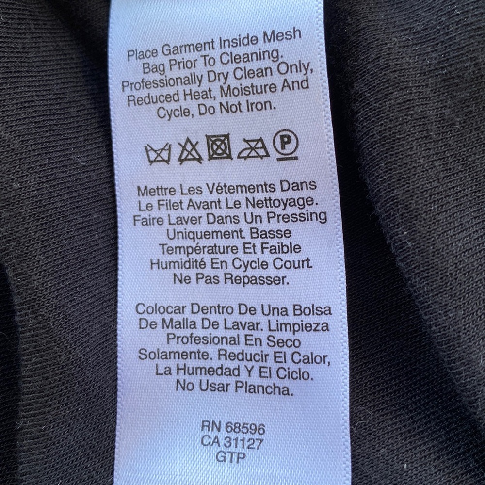 DKNY Pure from Bloomingdale’s black lyocell blend dress w/overlay slits on sides - Picture 10 of 15